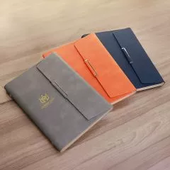 磁扣活頁皮革筆記本