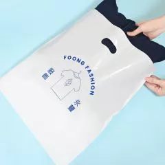 平口塑膠袋 - 白色袋