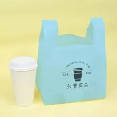 背心塑膠袋 - 藍色袋