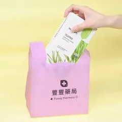 背心塑膠袋 - 粉紅色袋