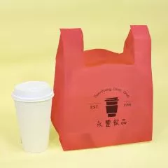背心塑膠袋 - 紅色袋