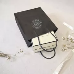 單色印刷紙袋 - 黑色袋