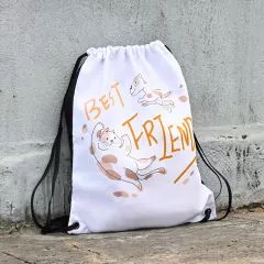 後背防潑水束口袋